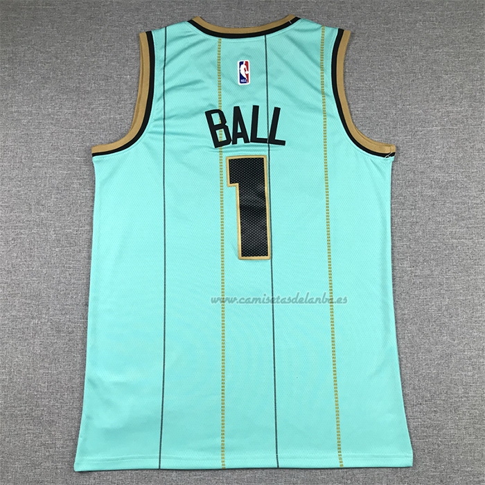 Camiseta Charlotte Hornets LaMelo Ball NO 1 Ciudad Verde